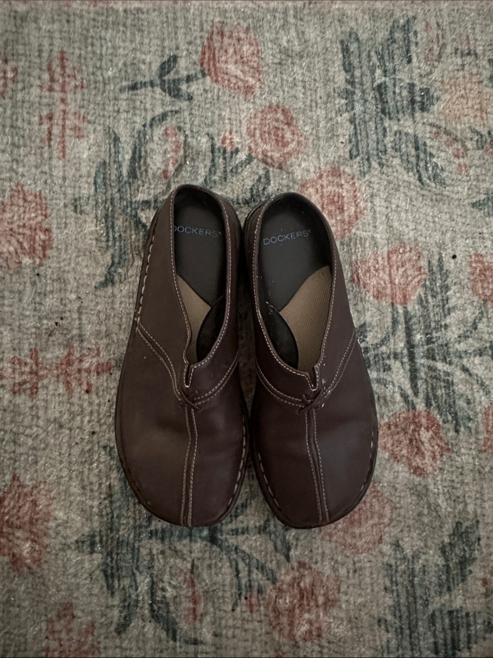 Dockers Dark Brown Slip-On Leather Loafers